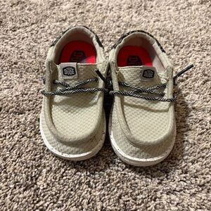 Hey Dude Kids' Moccasins in Beige and Black